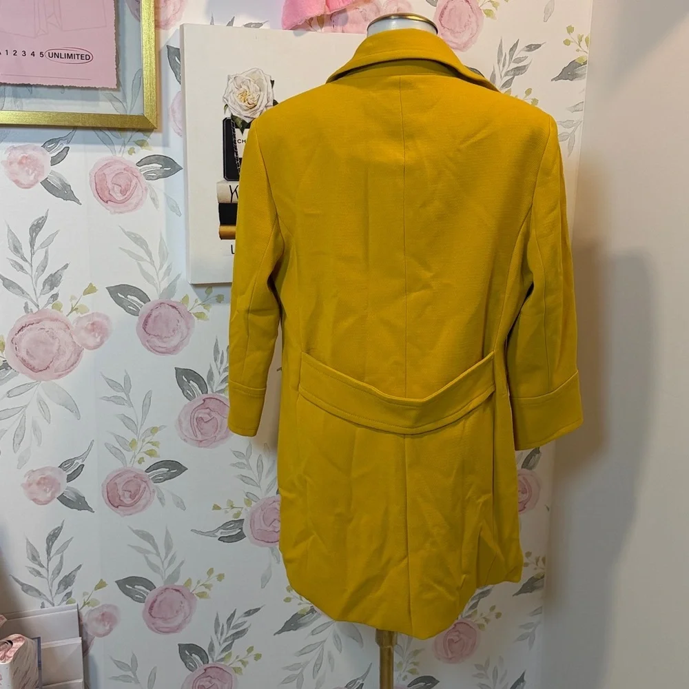 NWT Yellow/Mustard Quarter Sleeve Jacket - Picture 5 of 5